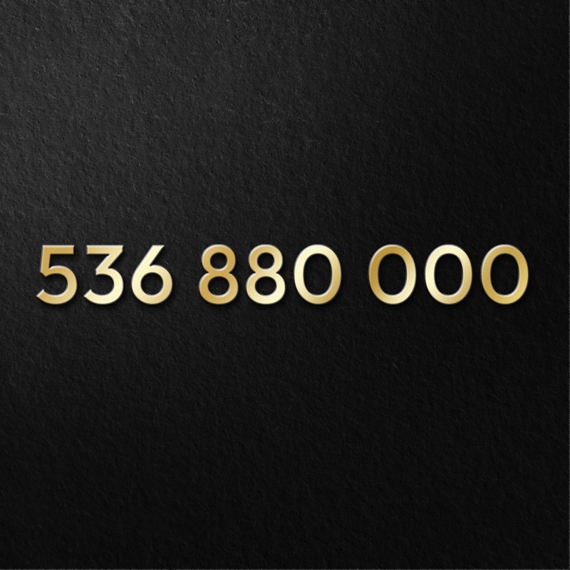 Złoty numer 536 880 000 PLAY – łatwy numer z zerami