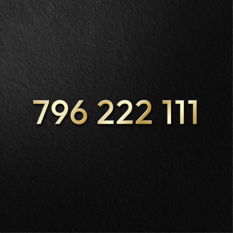 Złoty numer 796 222 111 – łatwy numer z powtórzeniami
