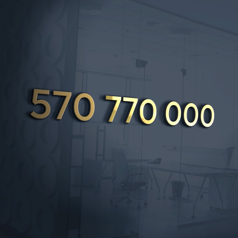 Złoty numer 570 770 000 – łatwy numer z dużą ilością zer