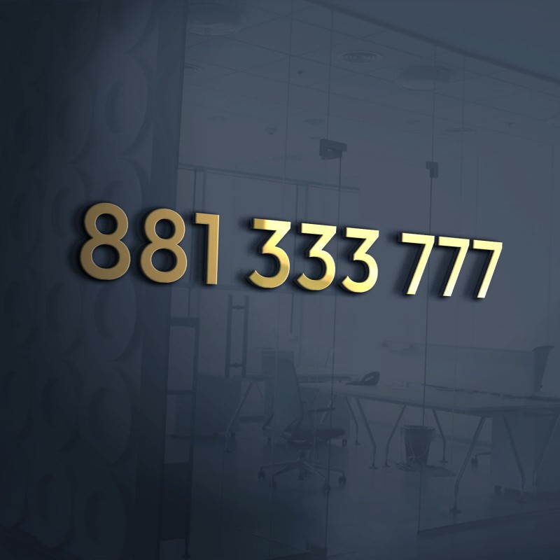 Złoty numer 881 333 777 – łatwy numer z powtórzeniami