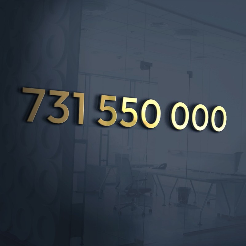 Złoty numer 731 550 000 – łatwy numer z dużą ilością zer