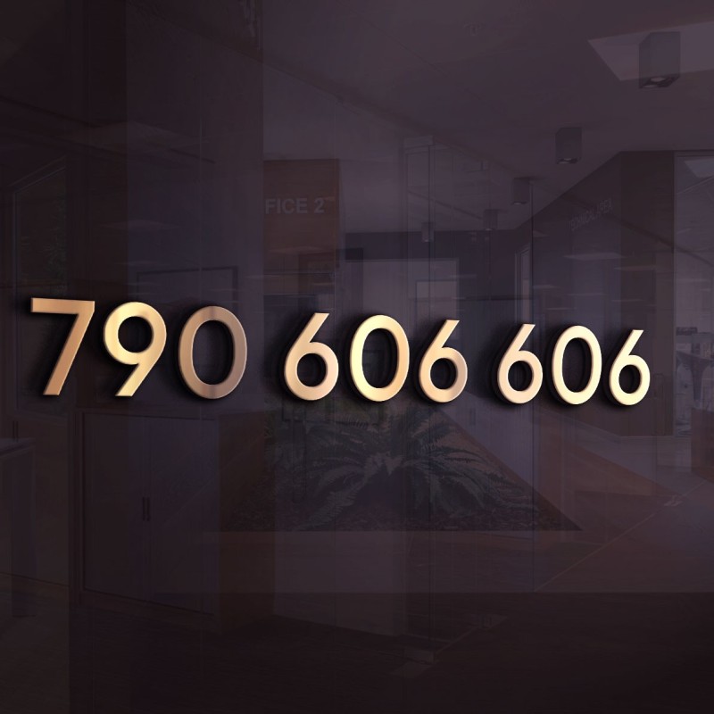 Złoty Numer PLAY na kartę 790 606 606 – przejrzysty