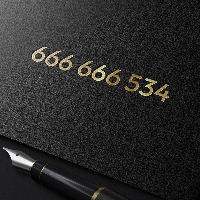 Złoty Numer 666 666 534 – Wyjątkowy Numer Premium z Sześcioma Szóstkami
