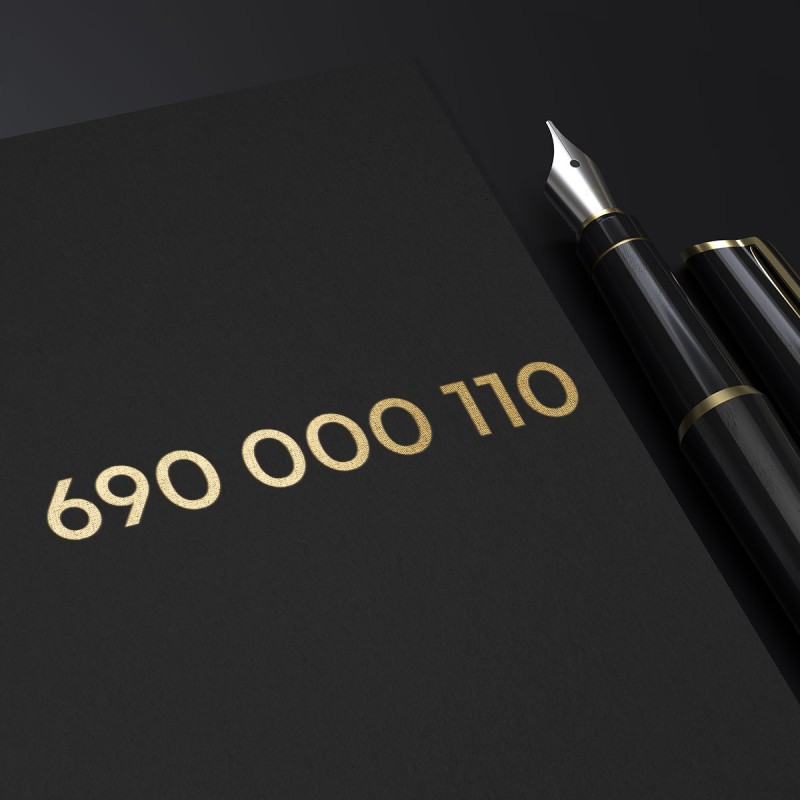 Złoty numer telefonu dla firmy  690 000 110