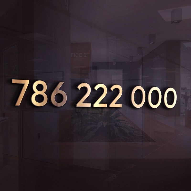 Złoty numer telefonu  786 222 000 - fajny i łatwy numer na kartę