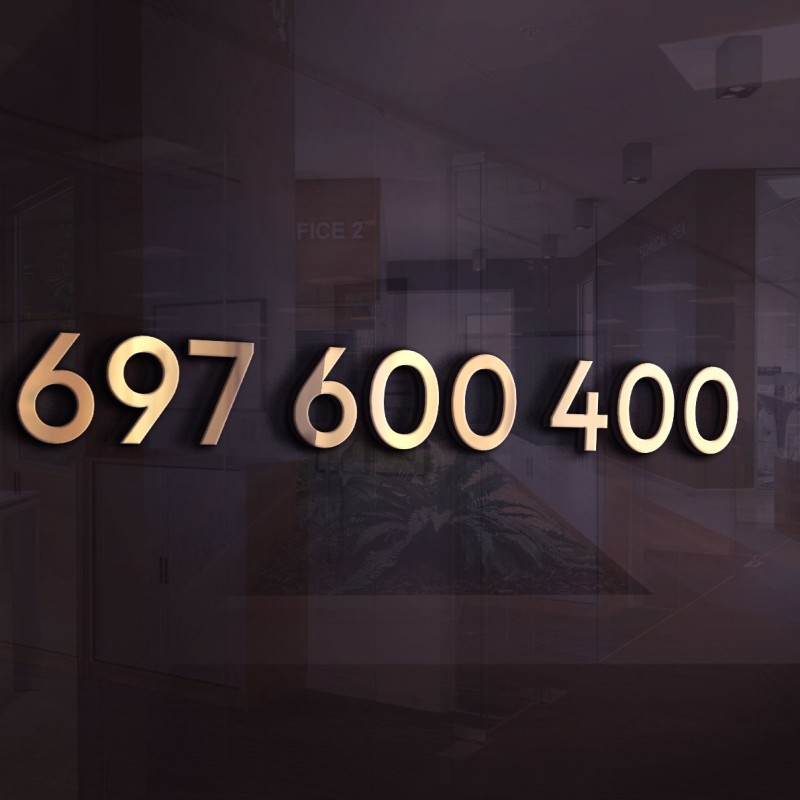 Złoty / Platynowy numer z pełnymi setkami i starym prefiksem 697 600 400