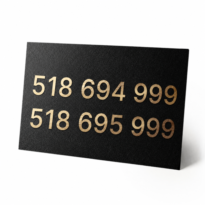 Zestaw 2 łatwych numerów 518 694 999 i 518 695 999 – potrójne 999 ORANGE