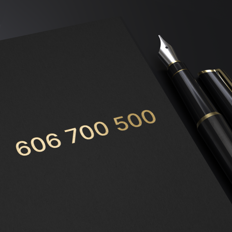 Złoty / platynowy numer telefonu 606 700 500 PLAY – doskonały dla firmy