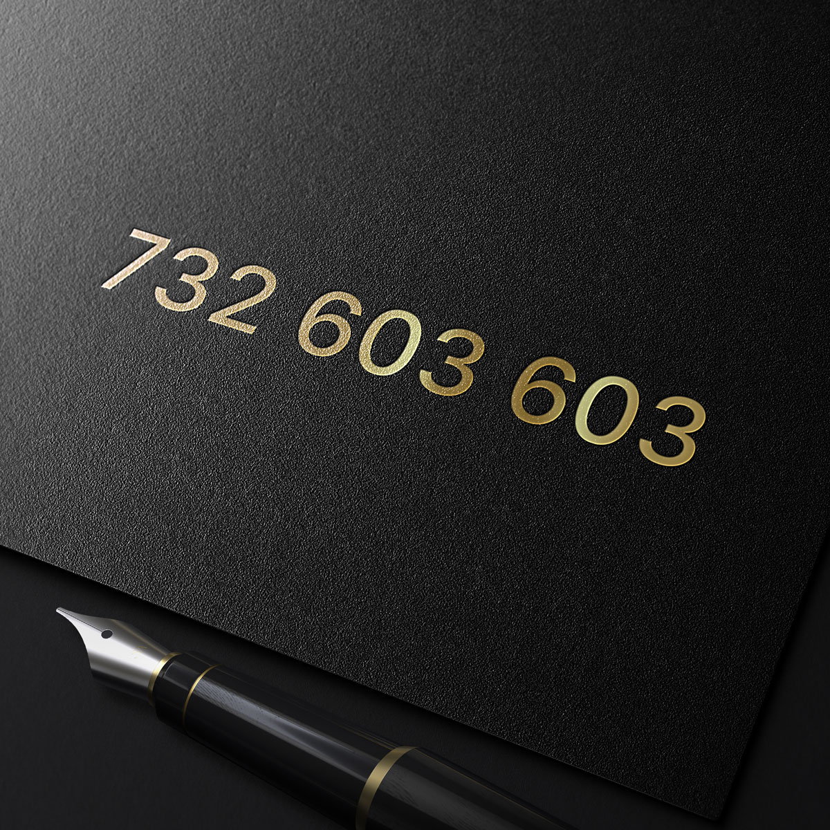 Złoty numer telefonu 603